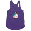 I dont drink, just drugs for me thanks Racerback Tank
