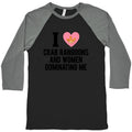 I Love Crab Rangoons and Women Dominating Me Baseball Tee