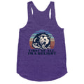 Delightful Unhinged Possum Racerback Tank
