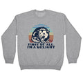 Delightful Unhinged Possum Crewneck Sweatshirt