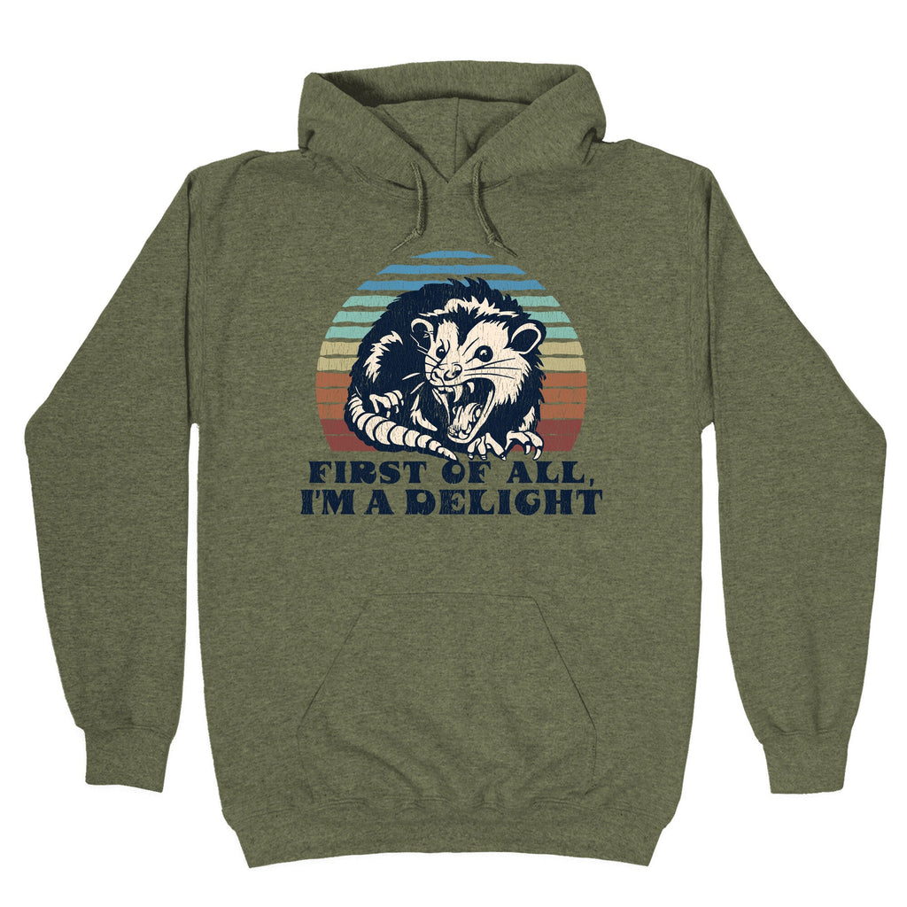 Delightful Unhinged Possum Hoodie