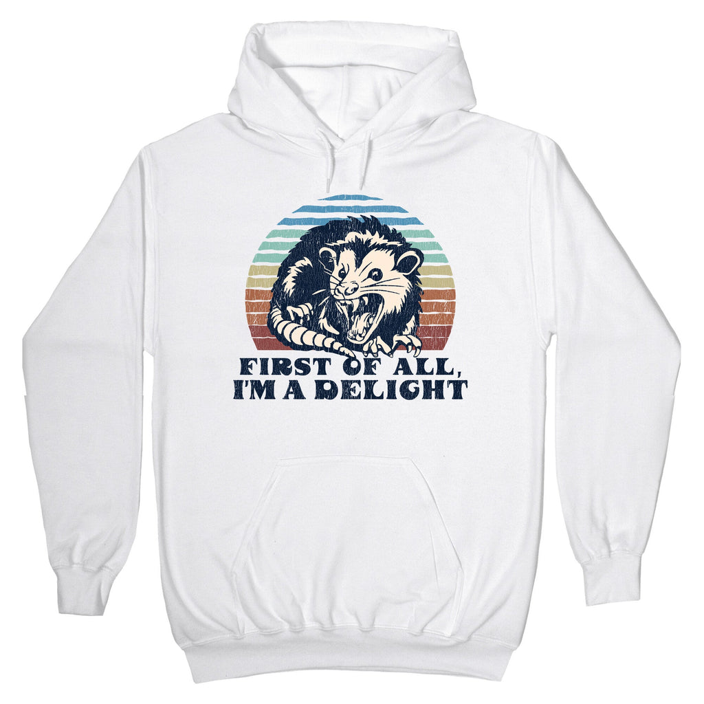 Delightful Unhinged Possum Hoodie