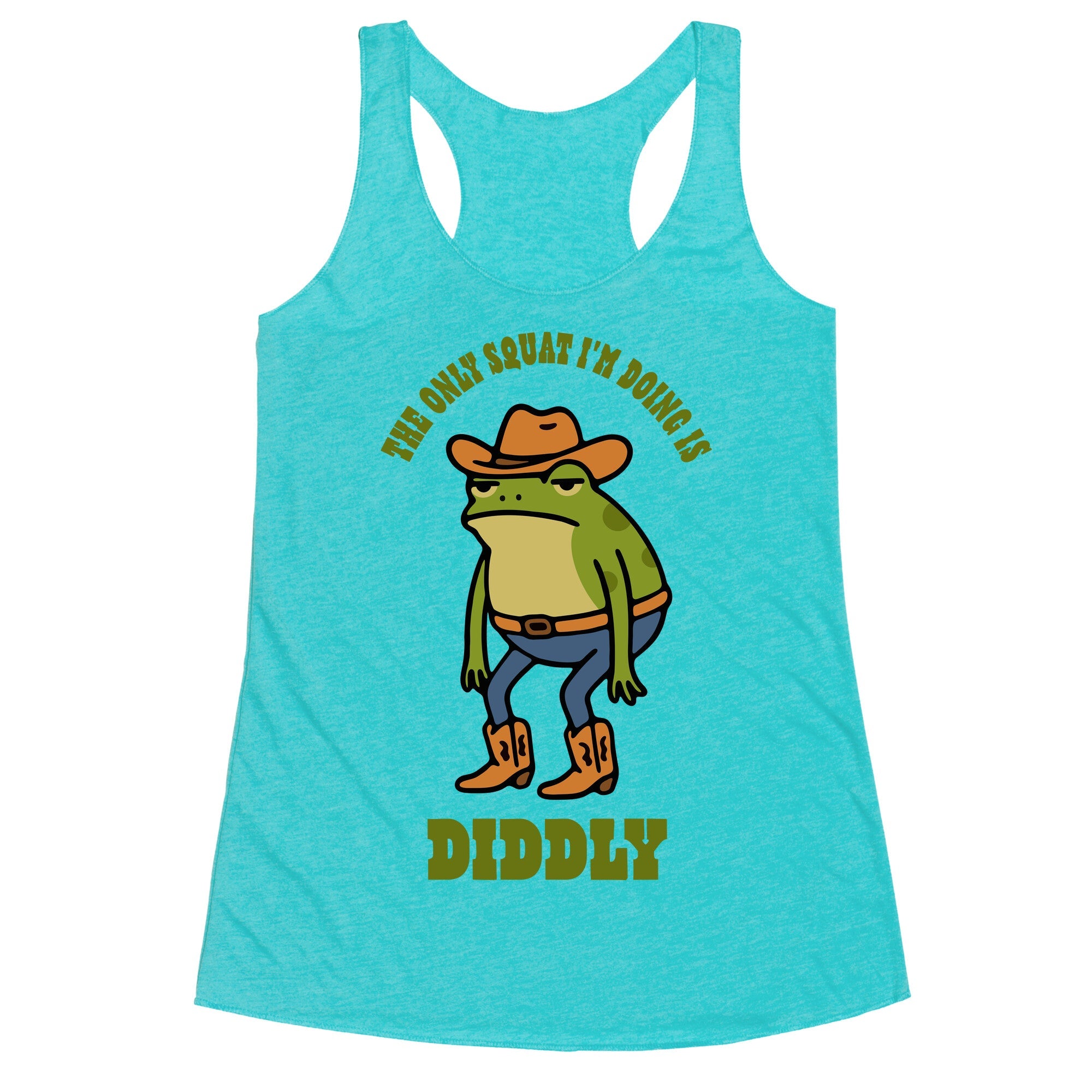 Diddly Squat Frog Racerback Tank