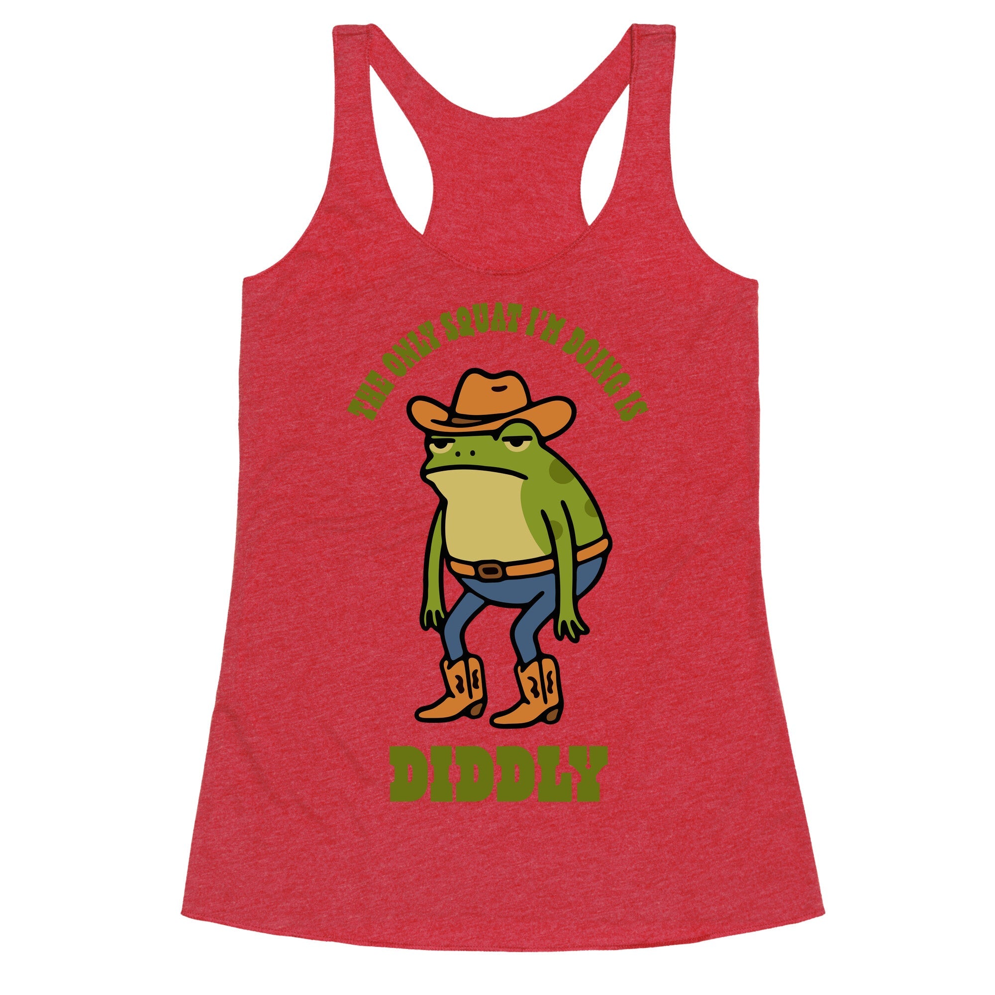 Diddly Squat Frog Racerback Tank