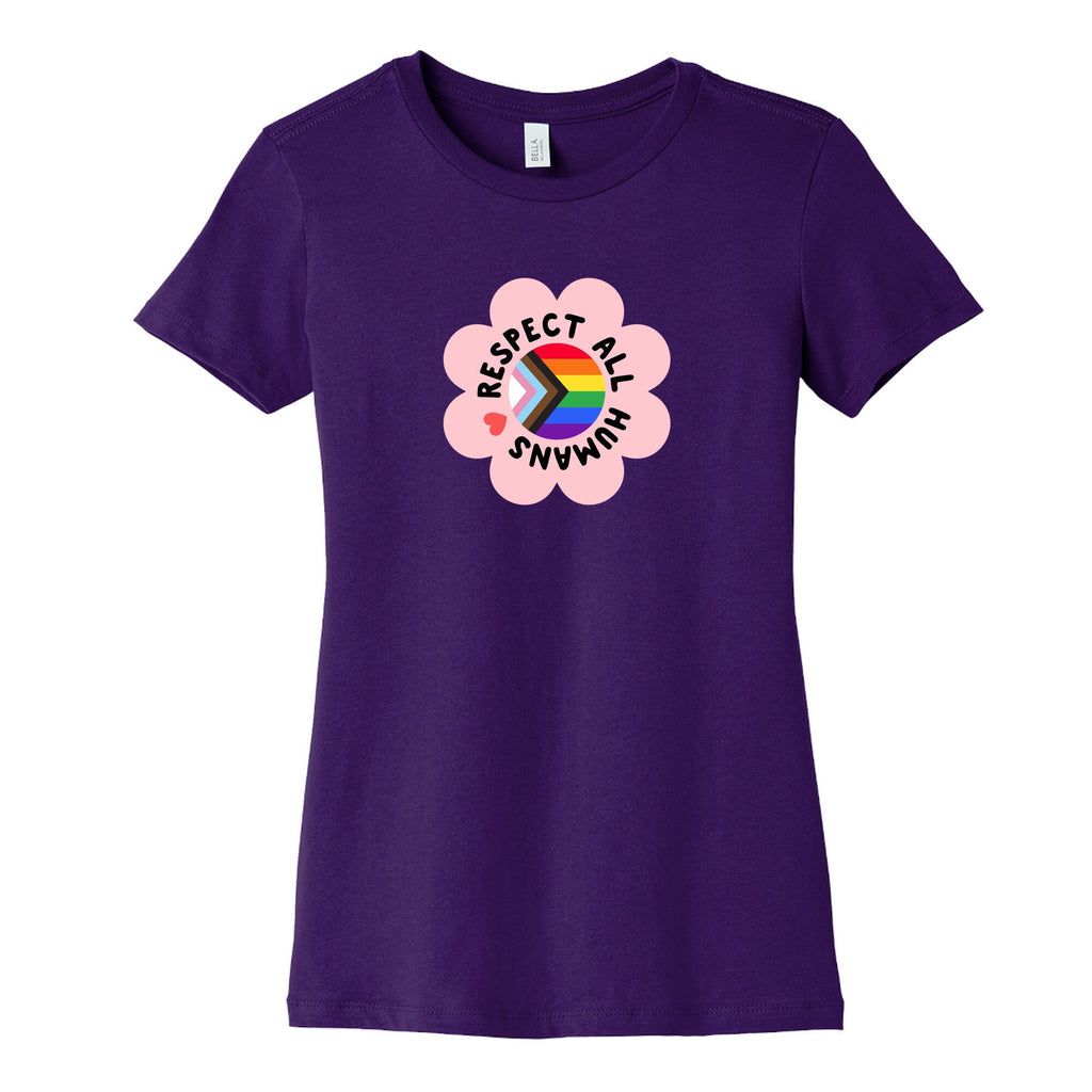 Respect All Humans Womens Cotton Tee