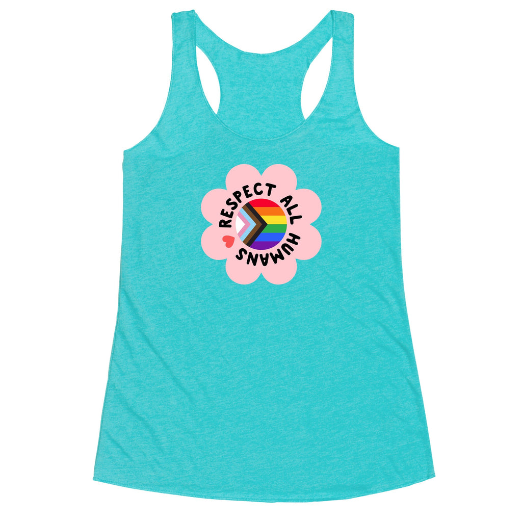 Respect All Humans Racerback Tank
