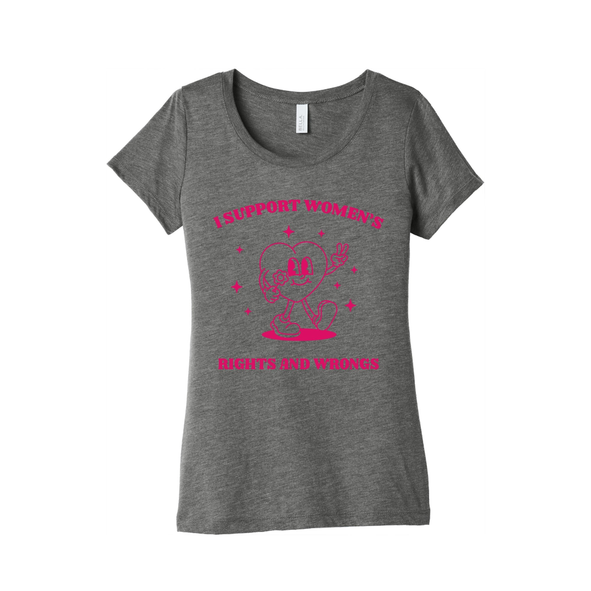 I Support Womens Rights And Wrongs Womens Triblend Tee
