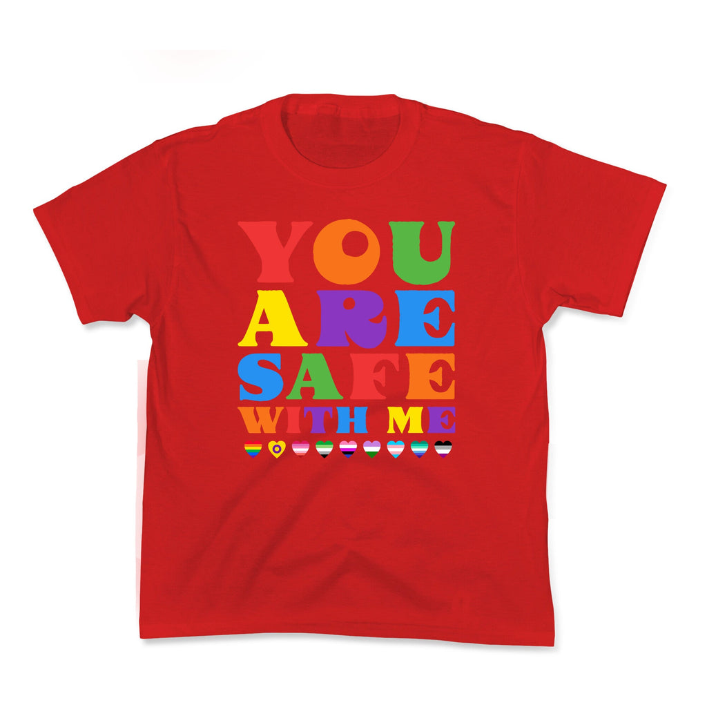 You Are Safe With Me Kids Tee
