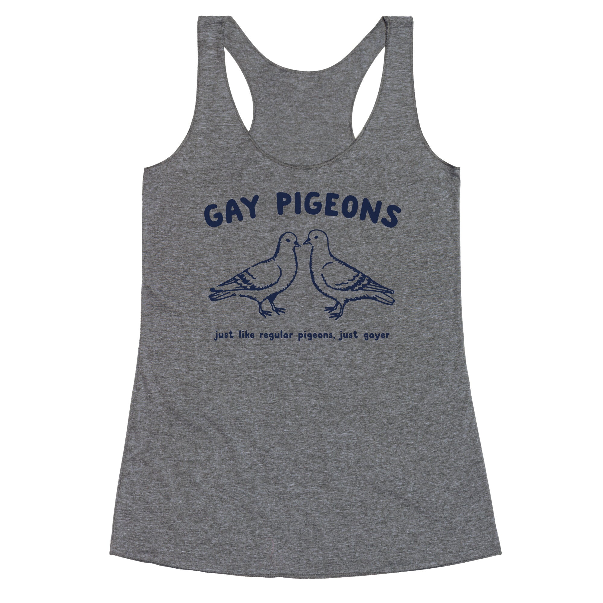 Gay Pigeons Racerback Tank