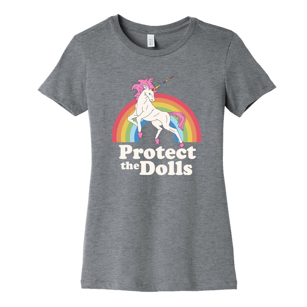 Protect The Dolls Unicorn Womens Cotton Tee