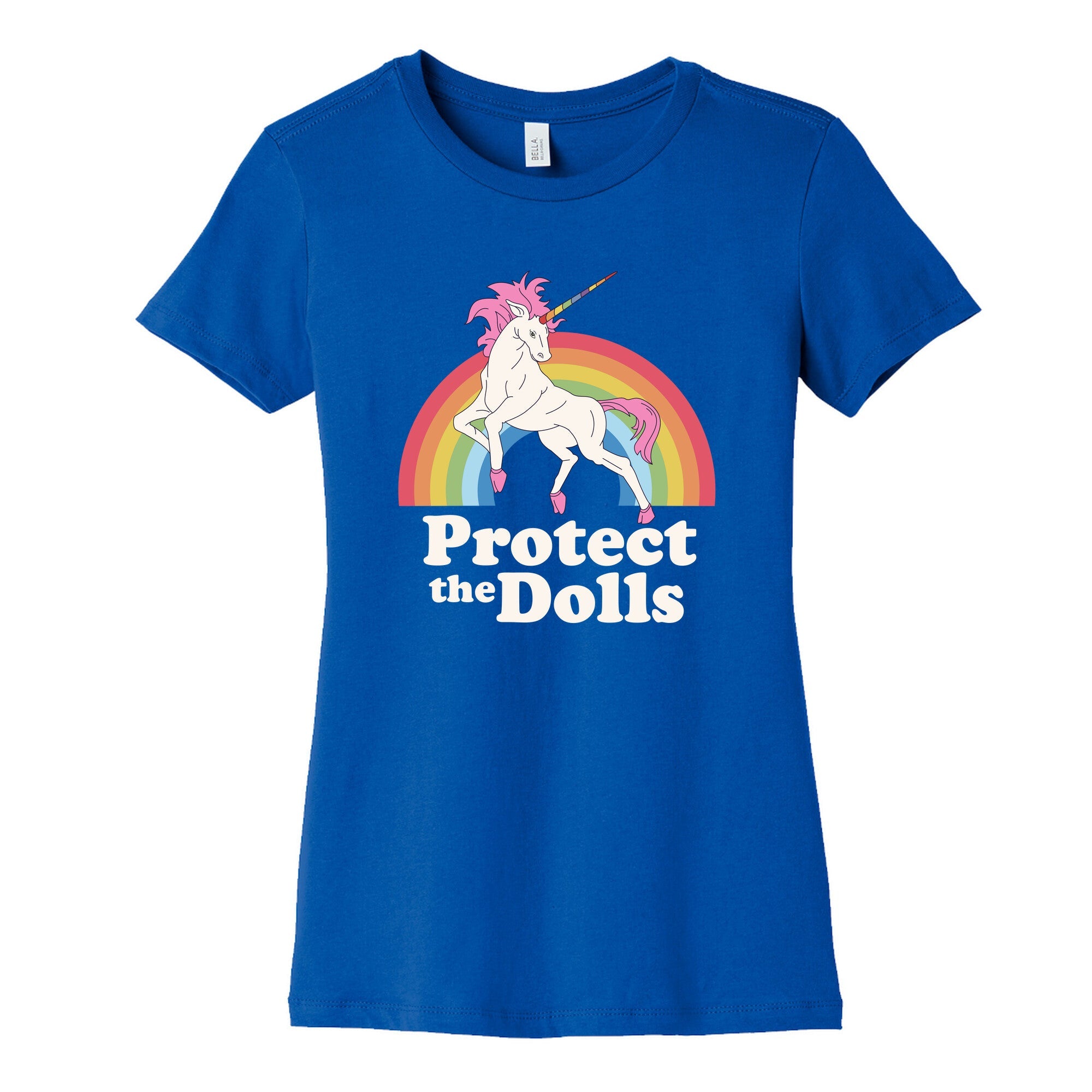 Protect The Dolls Unicorn Womens Cotton Tee