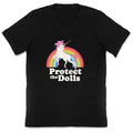 Protect The Dolls Unicorn V-Neck
