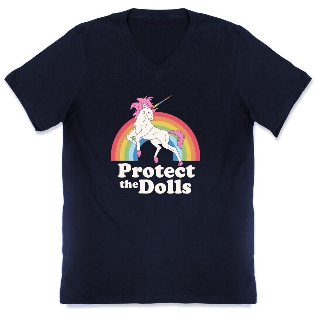 Protect The Dolls Unicorn V-Neck