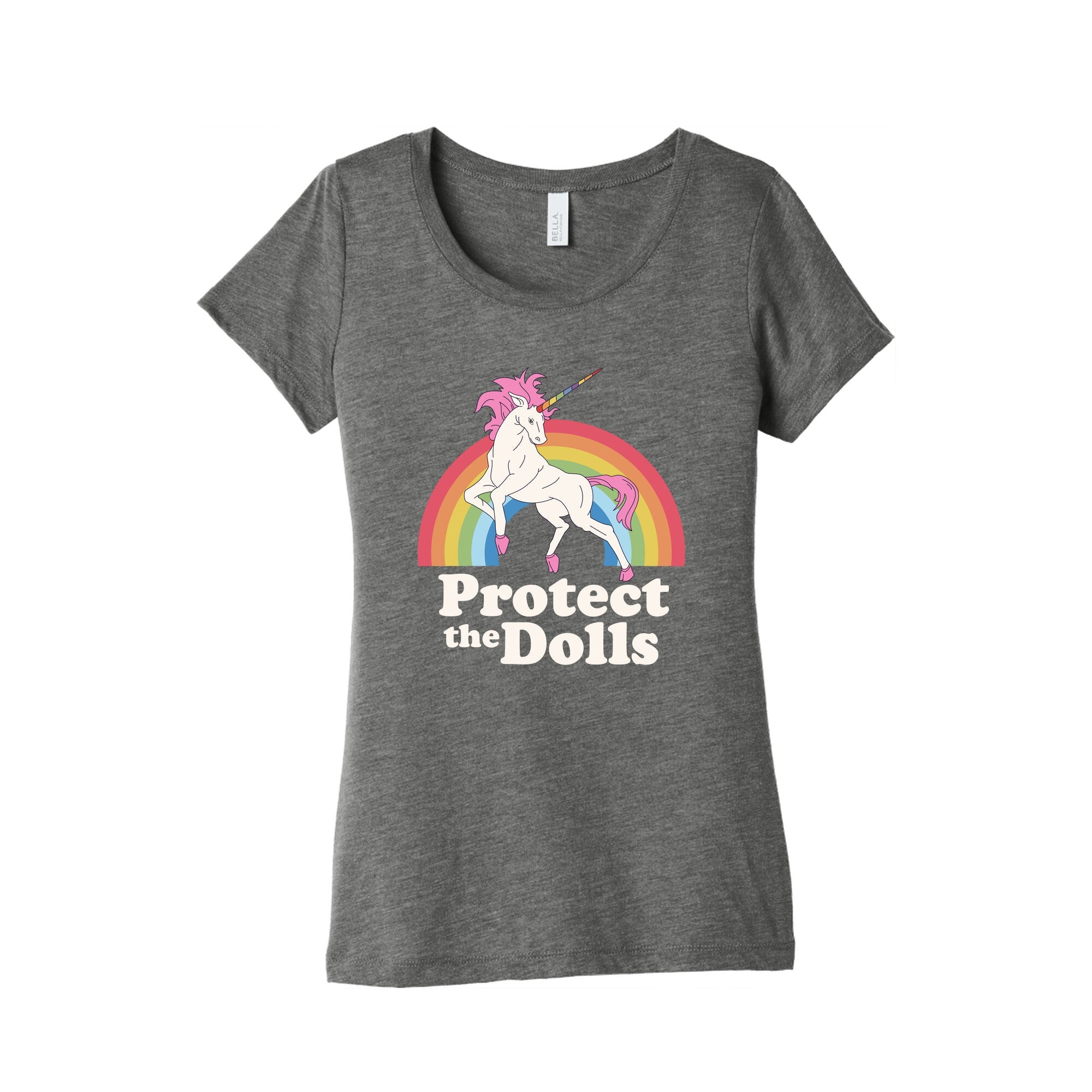 Protect The Dolls Unicorn Womens Triblend Tee
