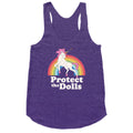 Protect The Dolls Unicorn Racerback Tank