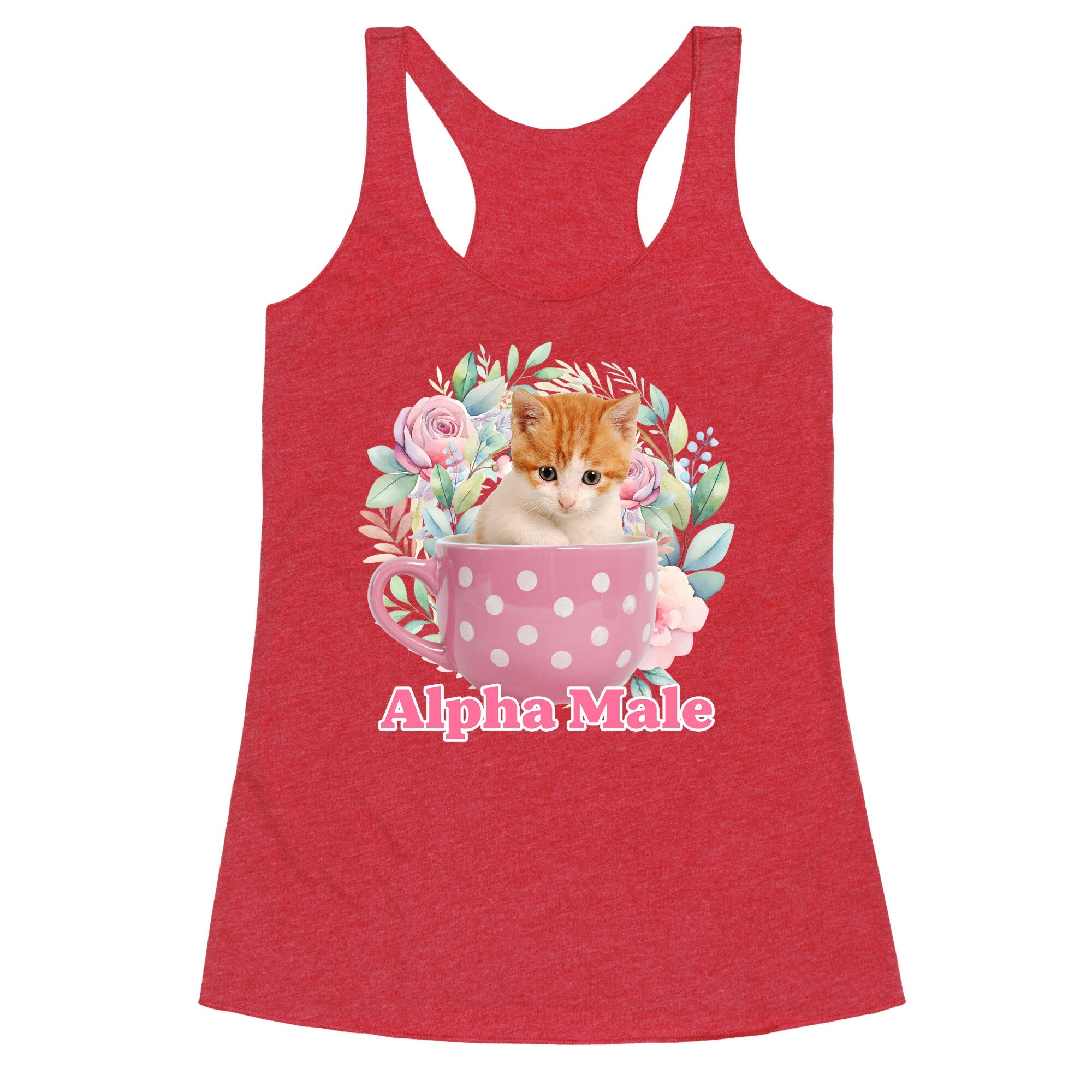 Alpha Male Kitten Racerback Tank
