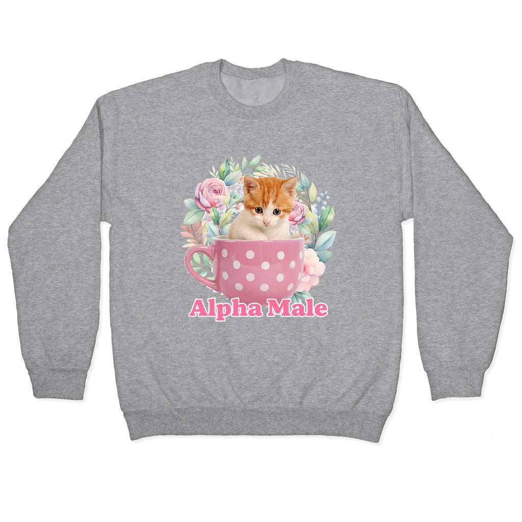 Alpha Male Kitten Crewneck Sweatshirt