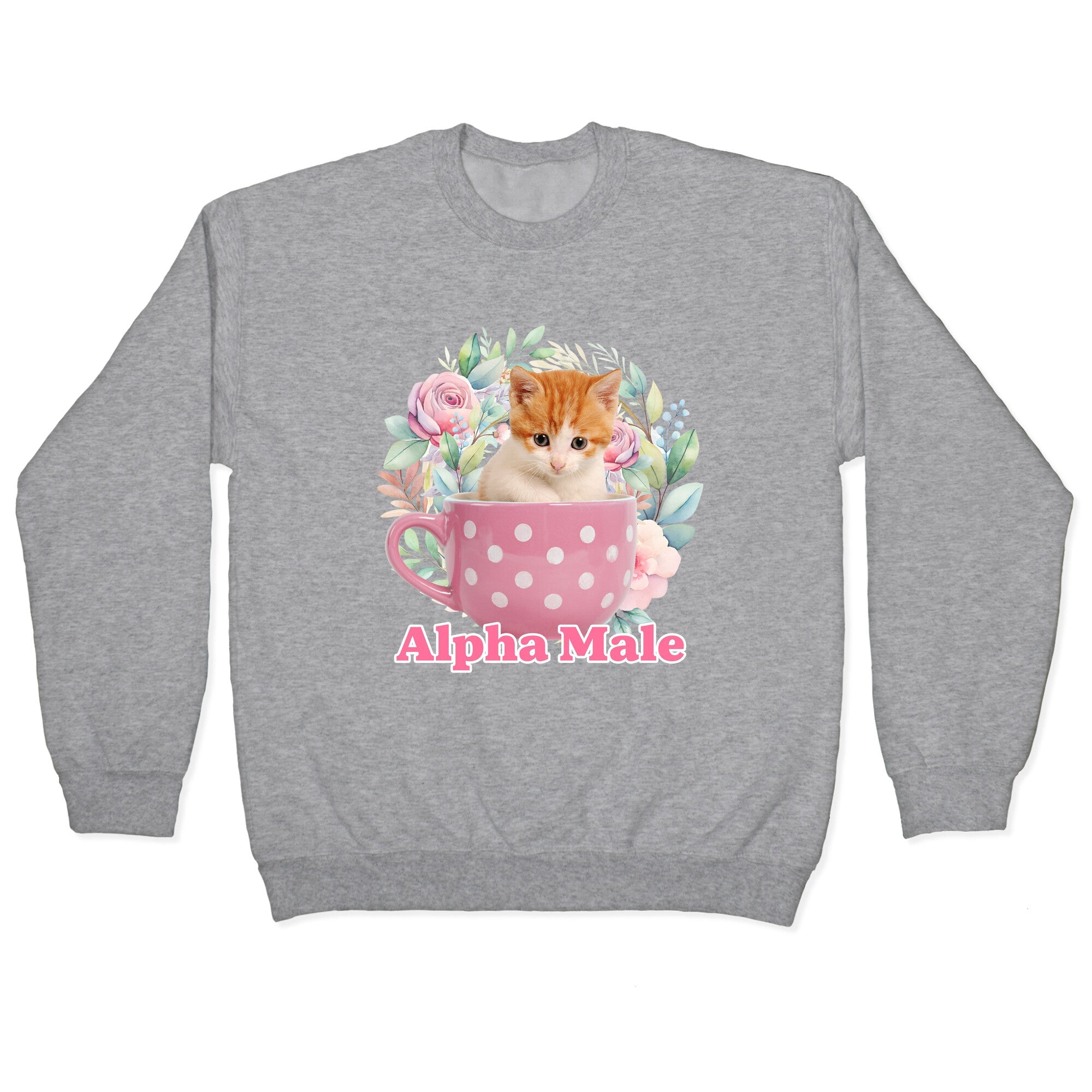 Alpha Male Kitten Crewneck Sweatshirt