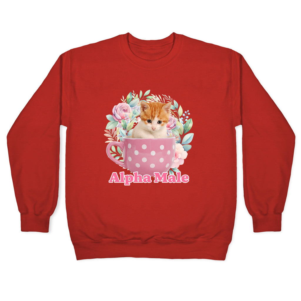Alpha Male Kitten Crewneck Sweatshirt
