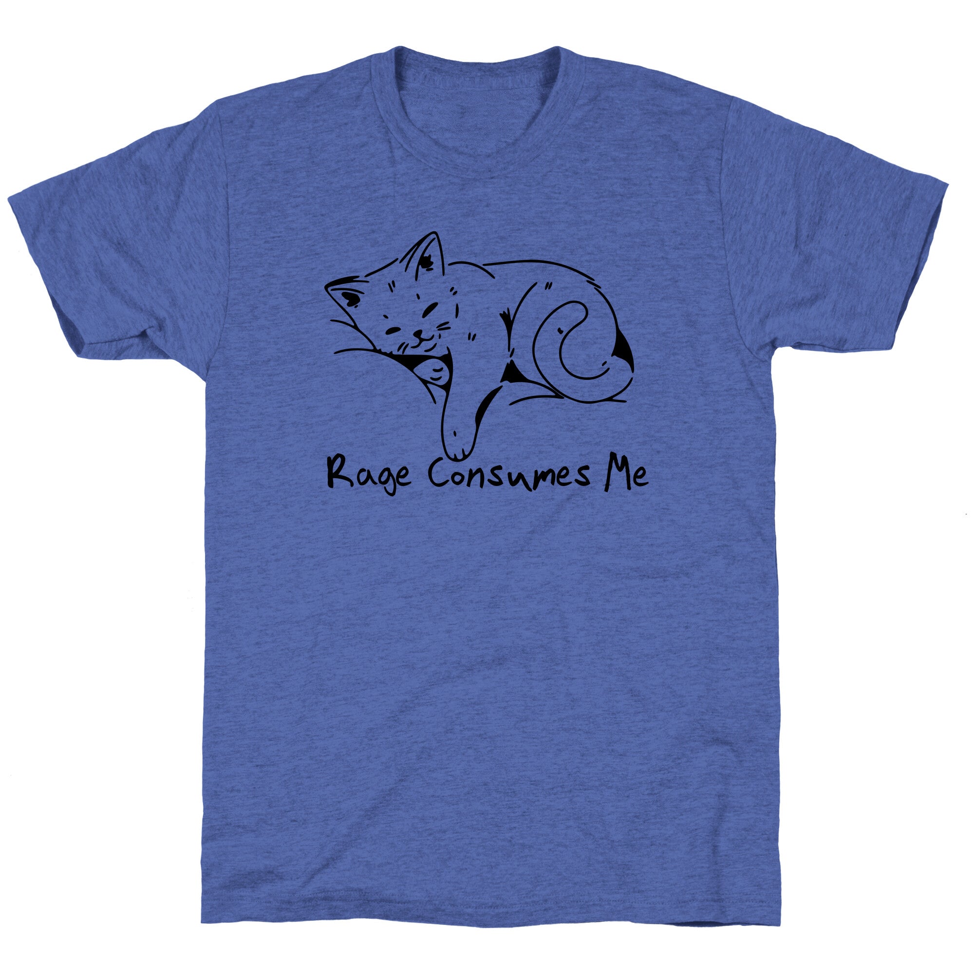 Rage Consumes Me Kitten Unisex Triblend Tee