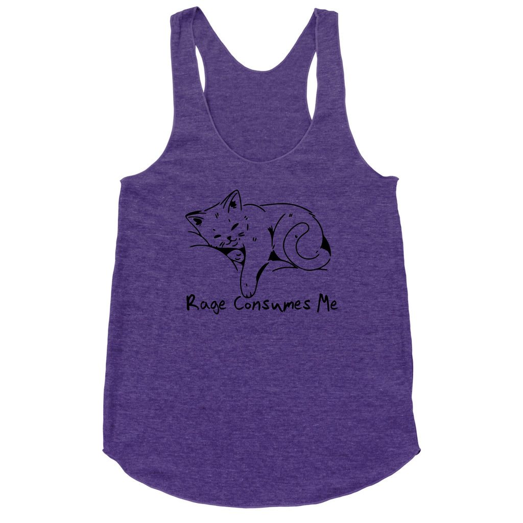 Rage Consumes Me Kitten Racerback Tank