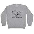 Rage Consumes Me Kitten Crewneck Sweatshirt