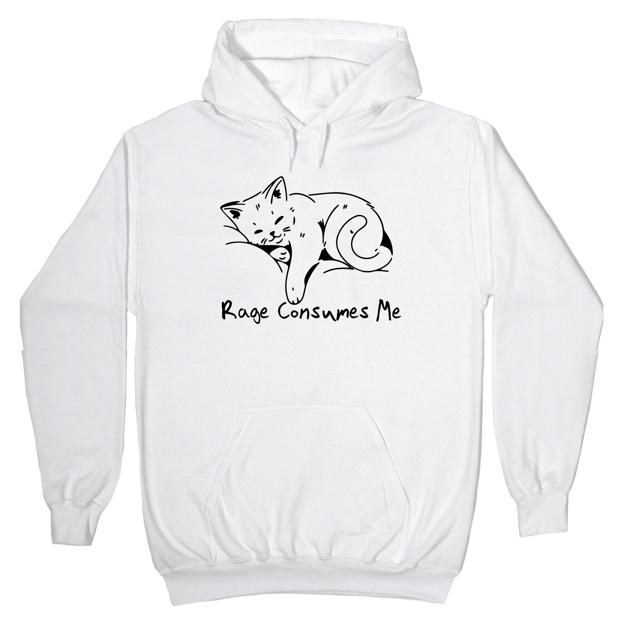 Rage Consumes Me Kitten Hoodie
