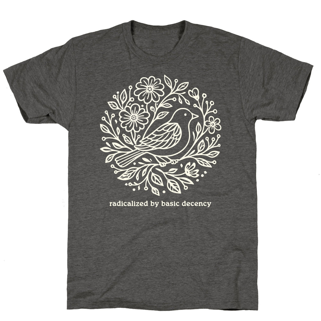 Radicalized By Basic Decency Unisex Triblend Tee
