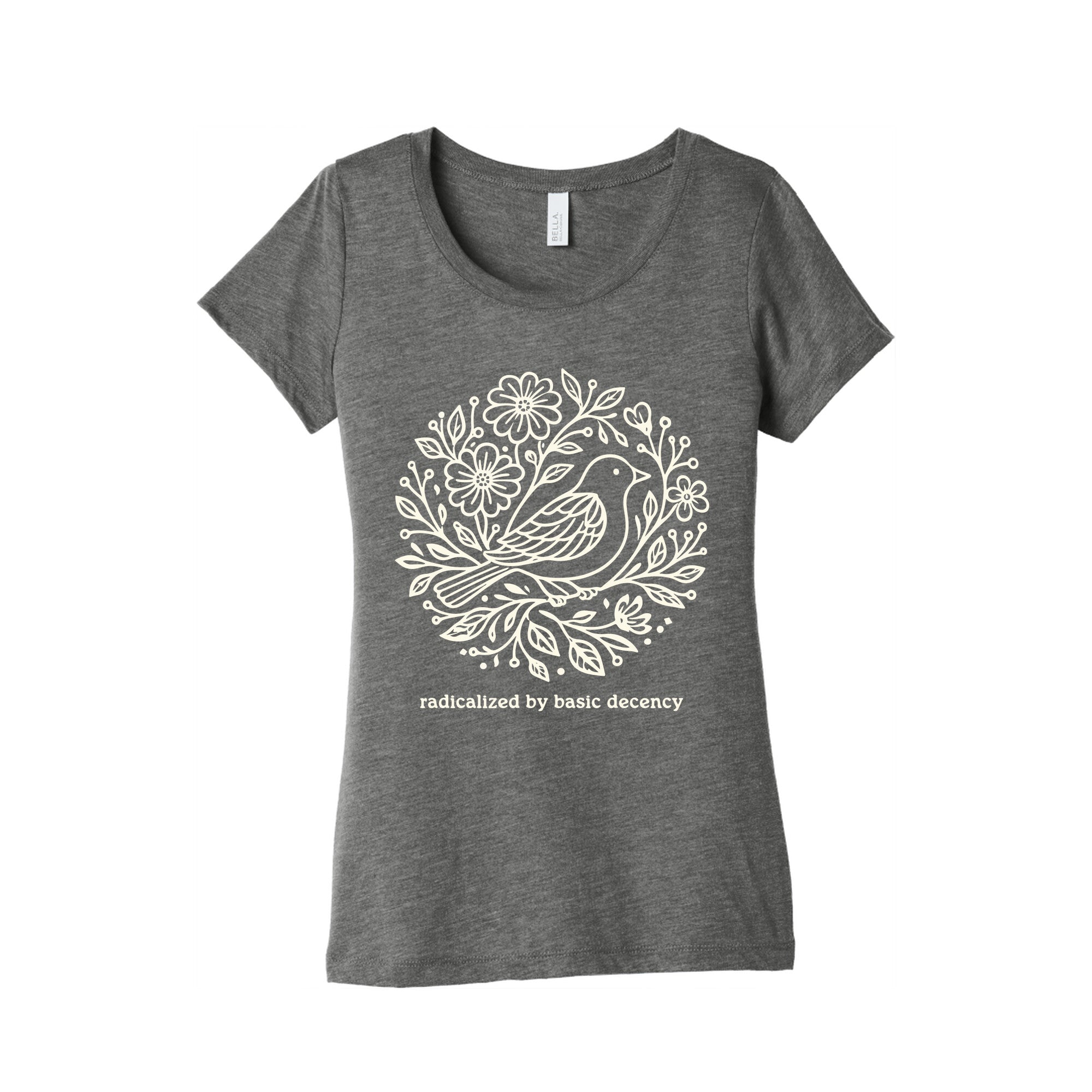 Radicalized By Basic Decency Womens Triblend Tee