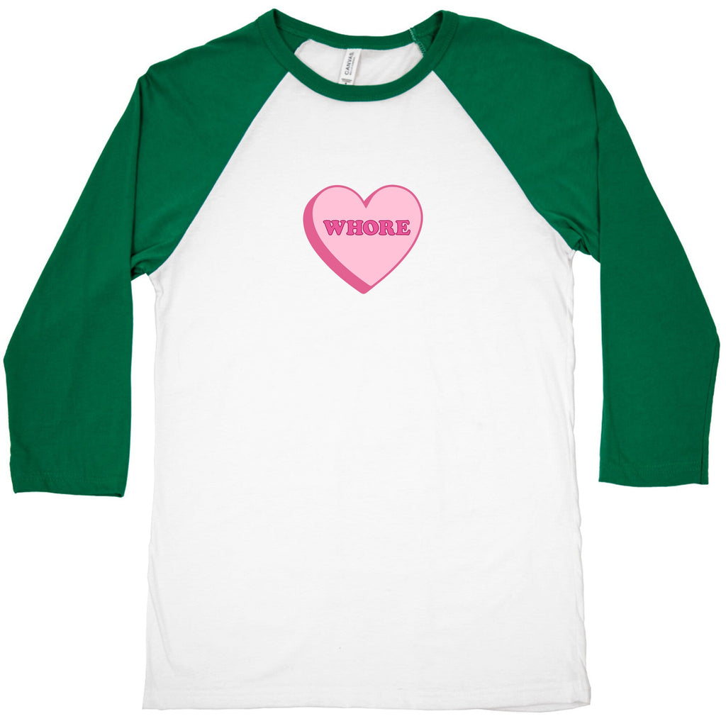 Whore Baseball Tee