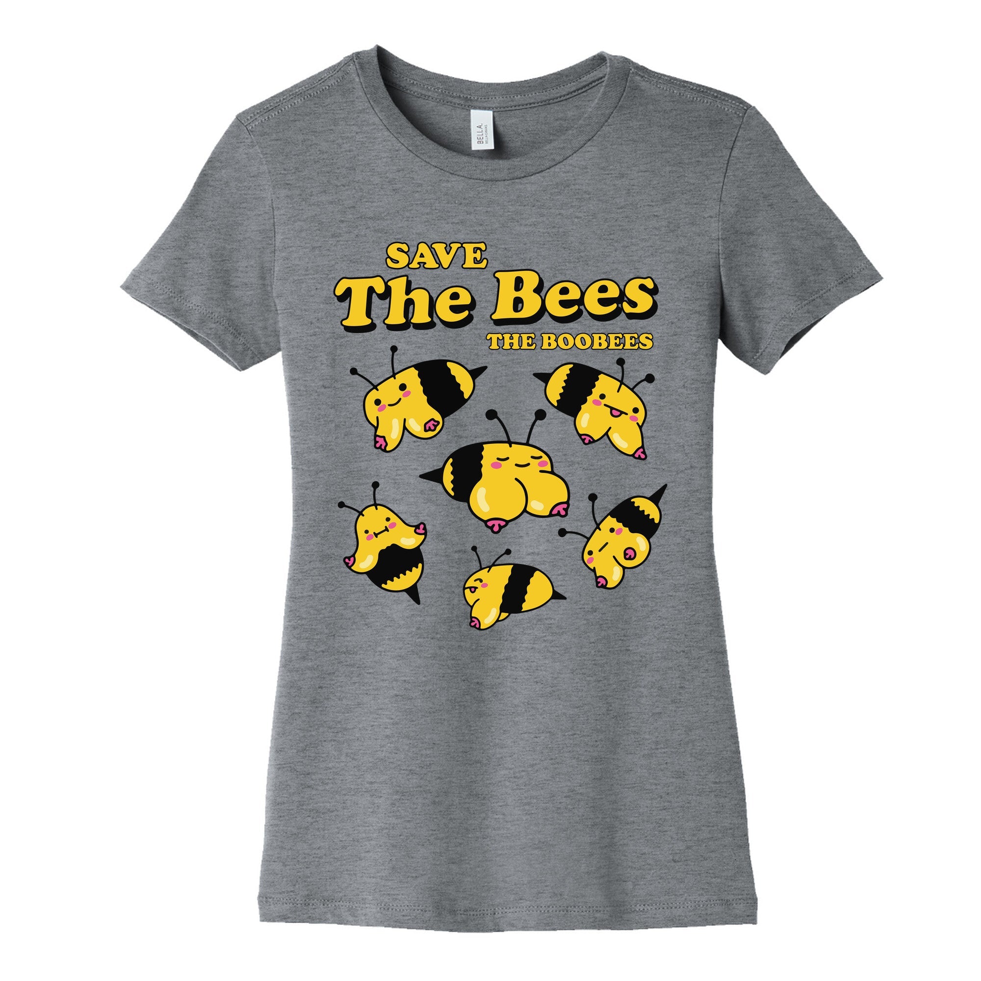 Save The Bees Boobees Womens Cotton Tee