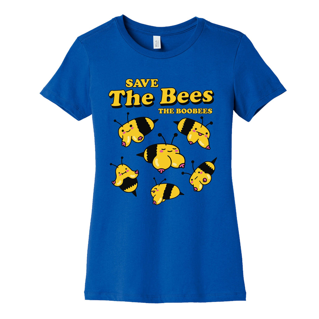 Save The Bees Boobees Womens Cotton Tee