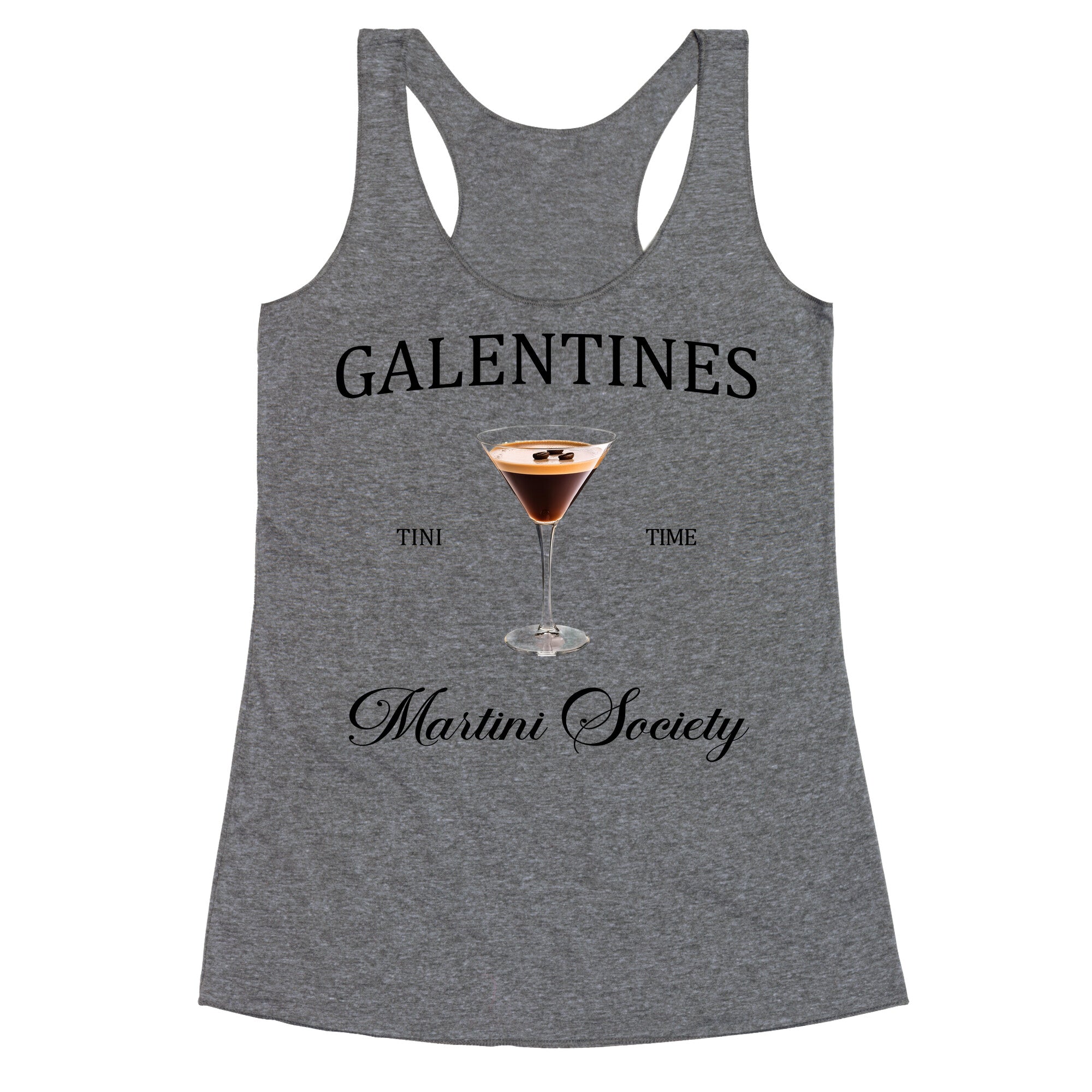 Galentines Tini Time Racerback Tank