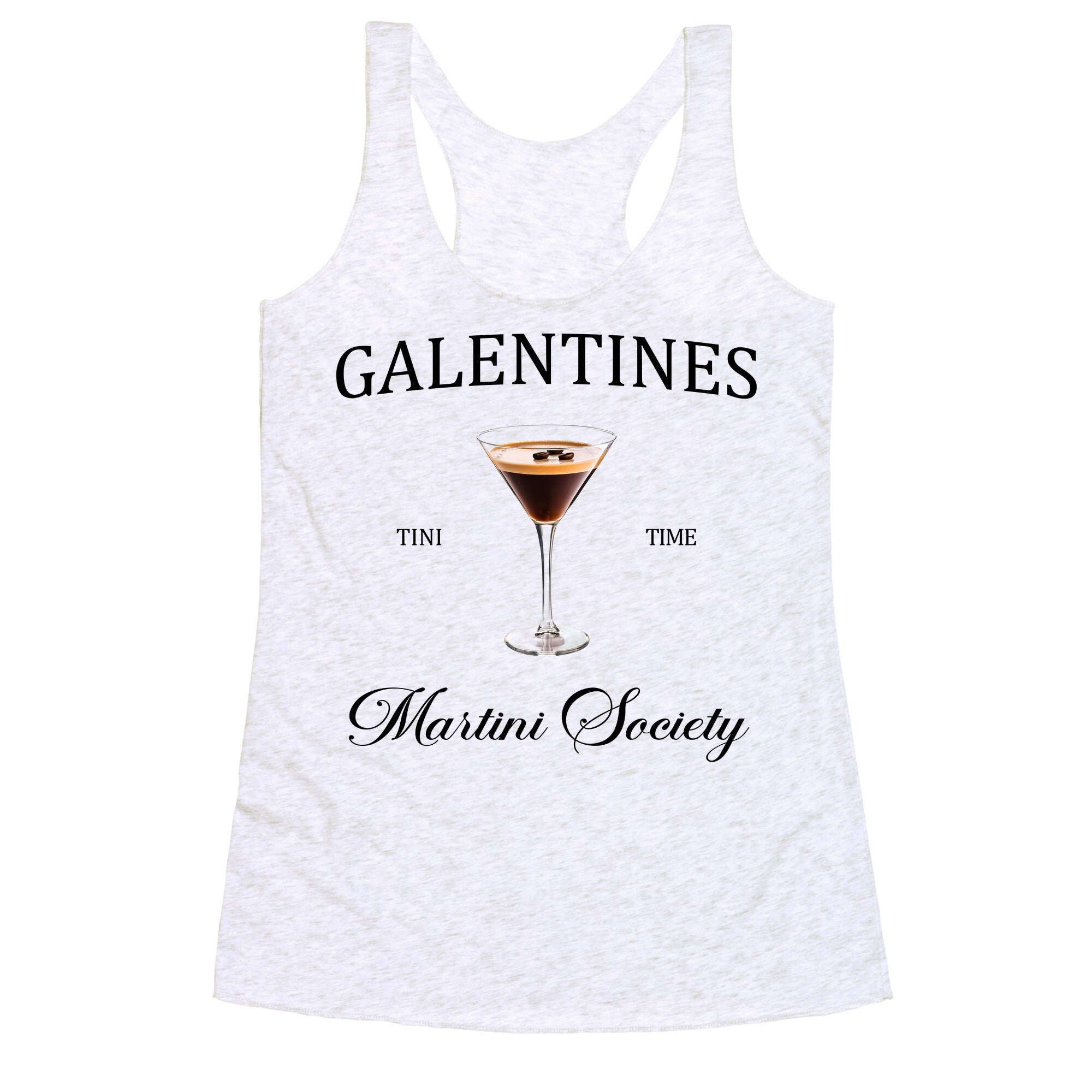 Galentines Tini Time Racerback Tank