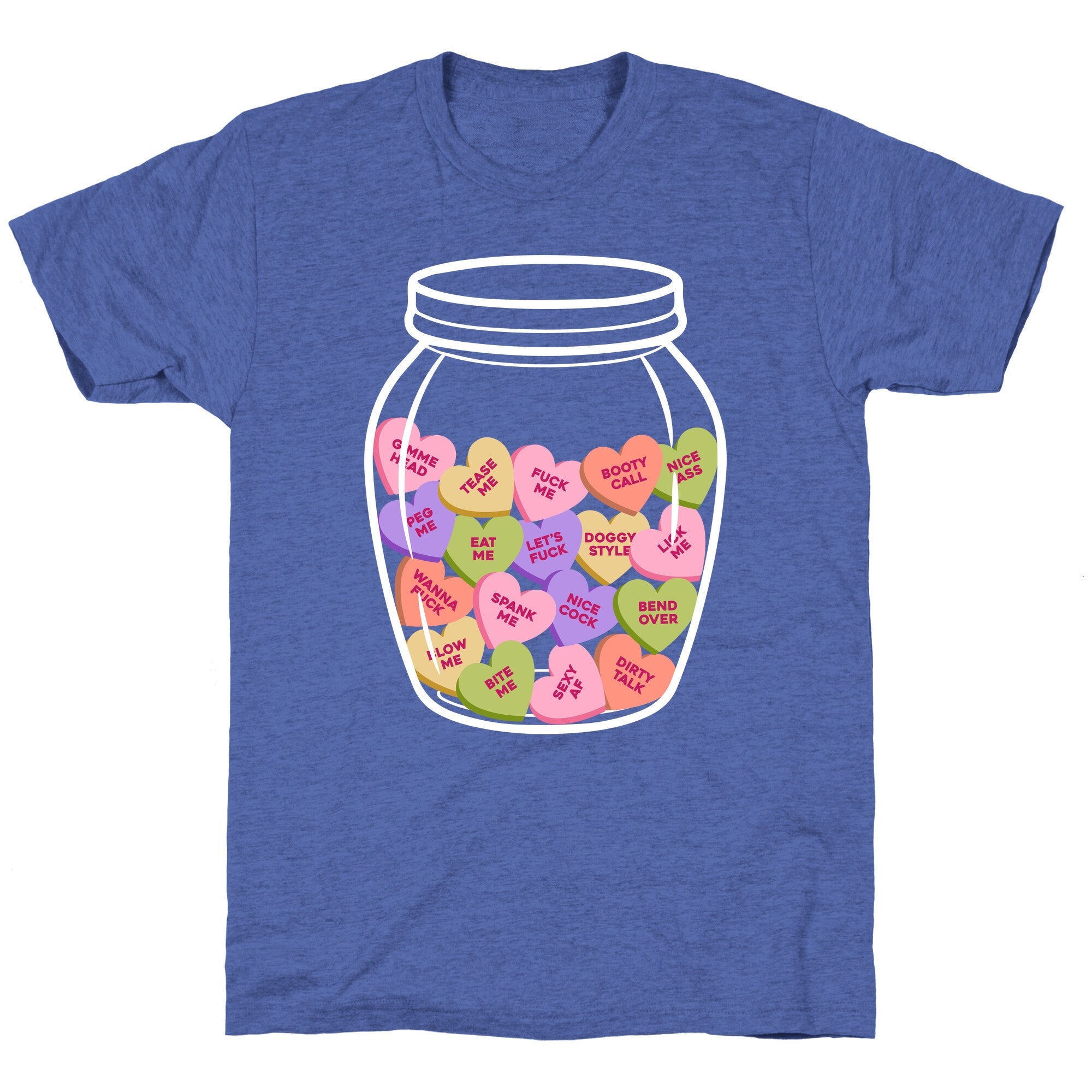 Candy Hearts NSFW Unisex Triblend Tee