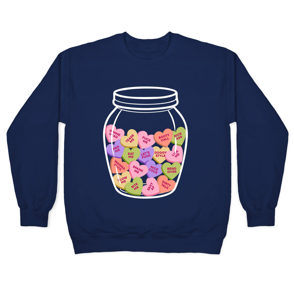 Candy Hearts NSFW Crewneck Sweatshirt