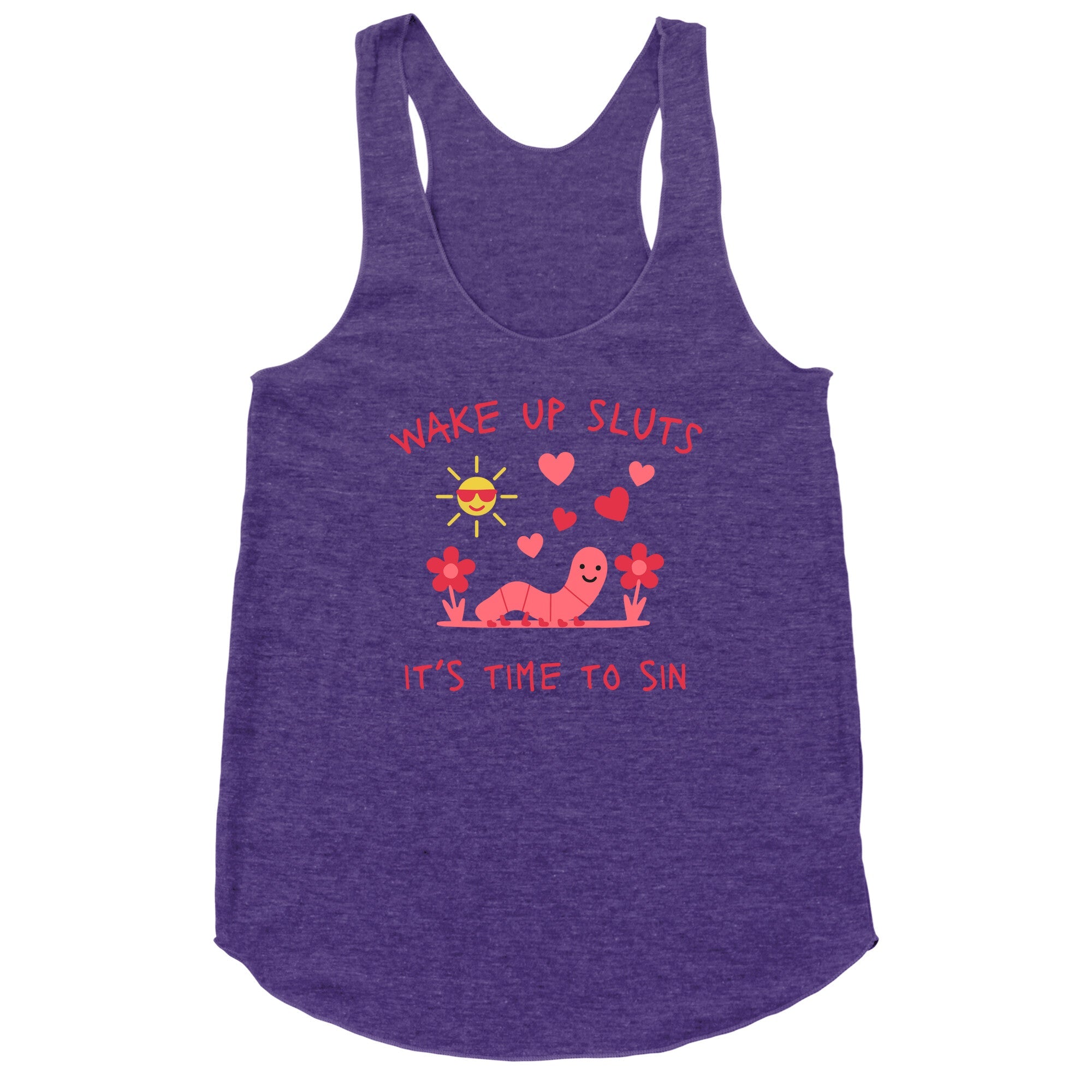 Wake Up Sluts Valentines Edition Racerback Tank