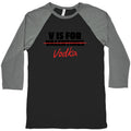 V Is For Vodka Baseball Tee