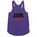 V Is For Vodka Racerback Tank