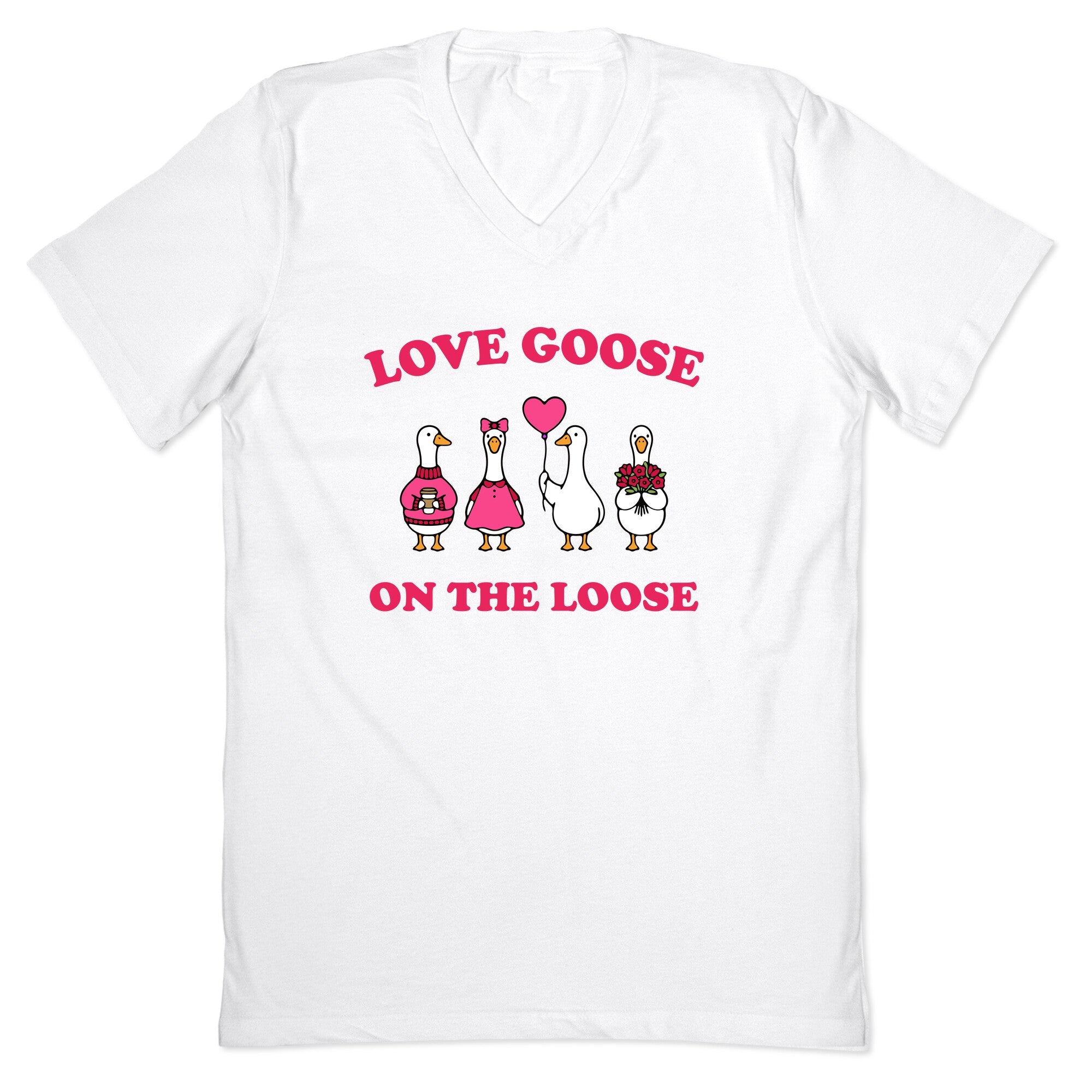 Love Goose On The Loose V-Neck