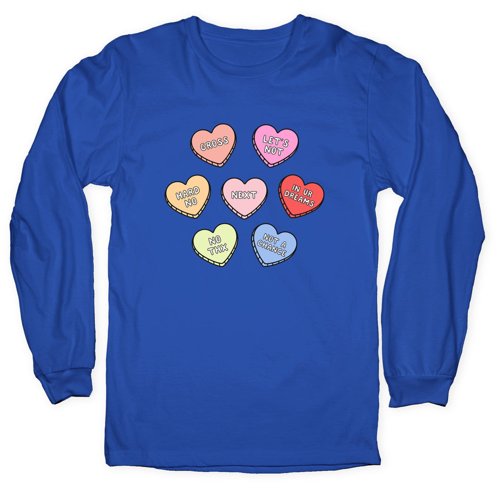 Sarcastic Candy Hearts Longsleeve Tee