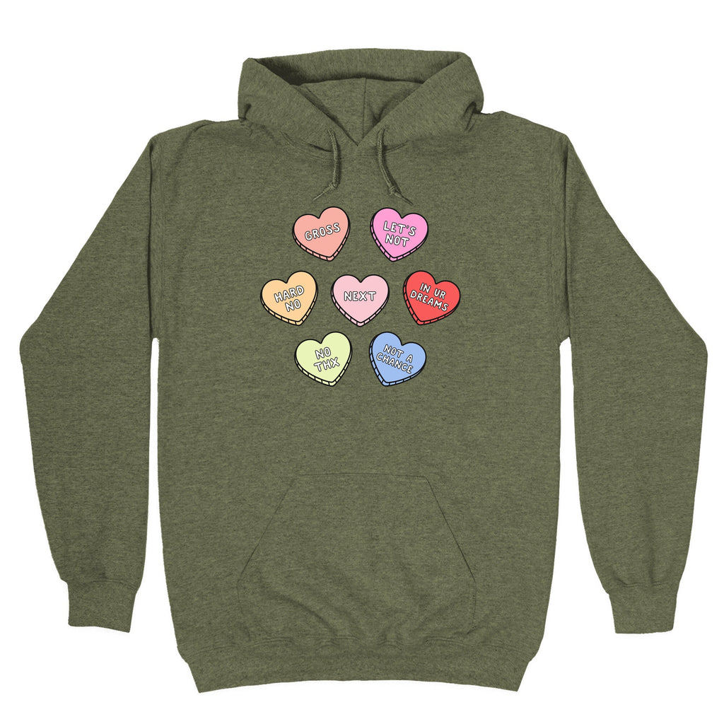 Sarcastic Candy Hearts Hoodie
