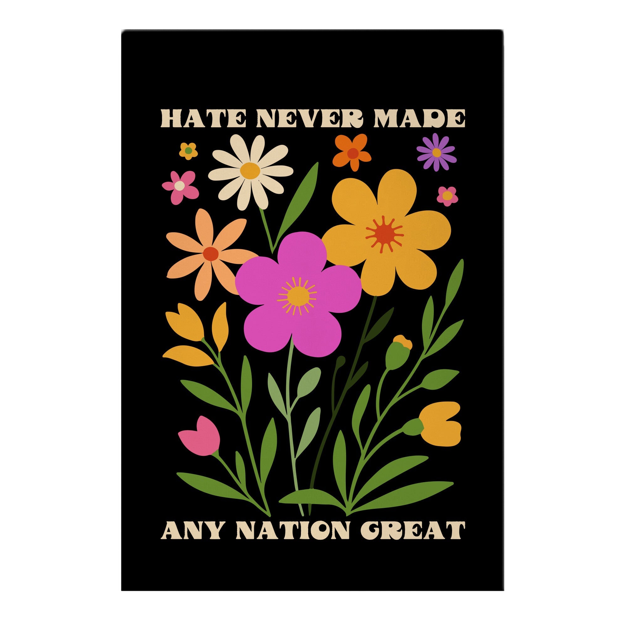 Hate Never Made Any Nation Great Garden Flag