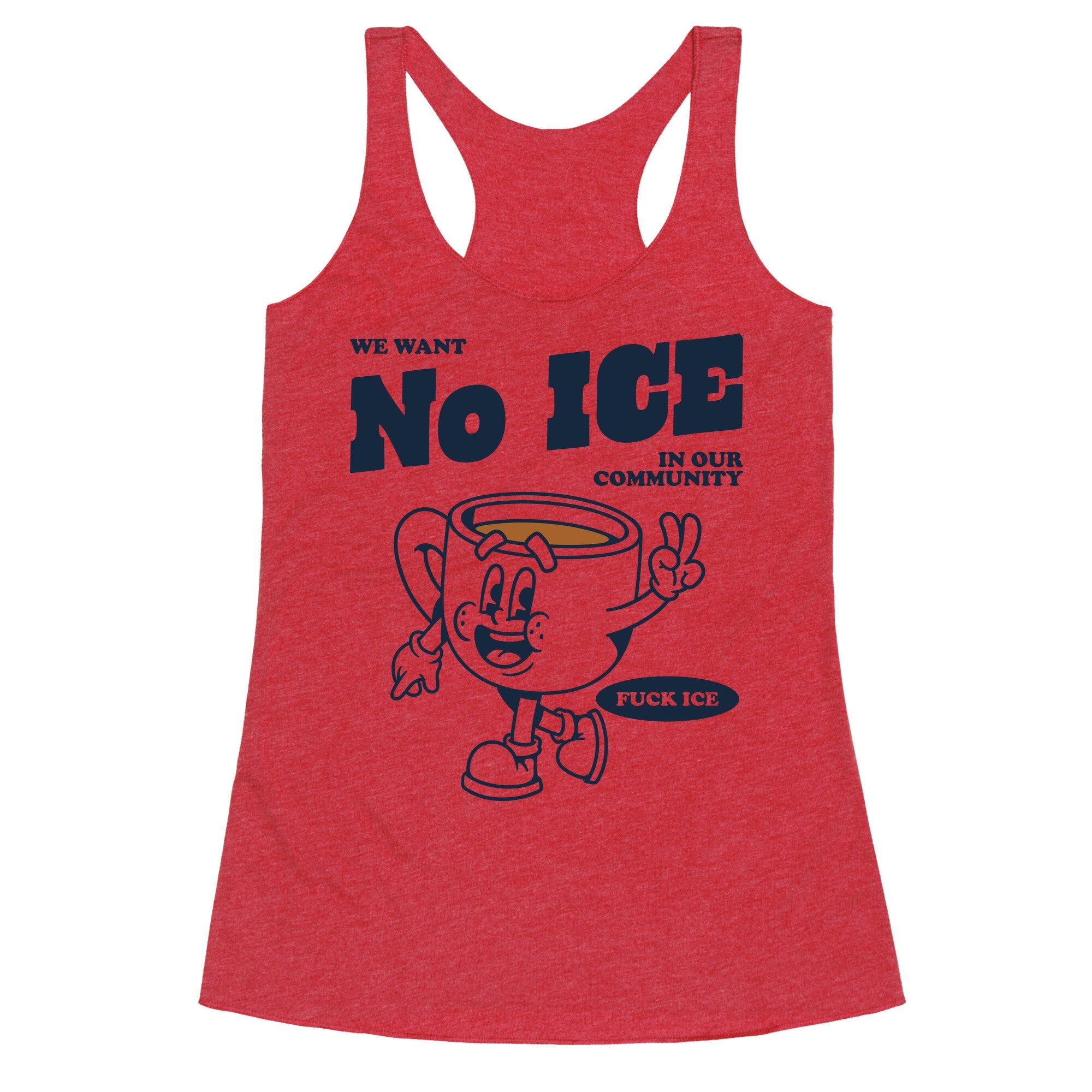 No ICE Racerback Tank