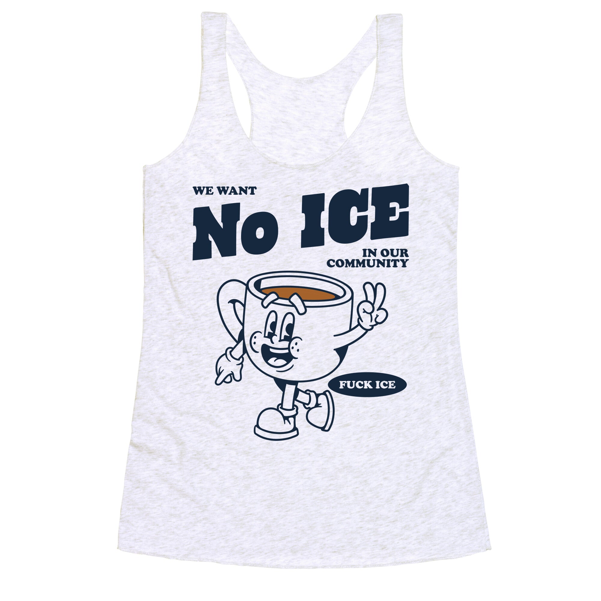 No ICE Racerback Tank