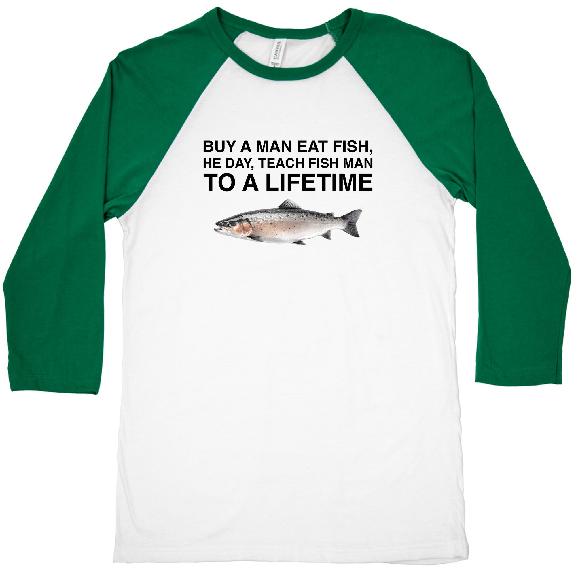Fish Baseball Tee