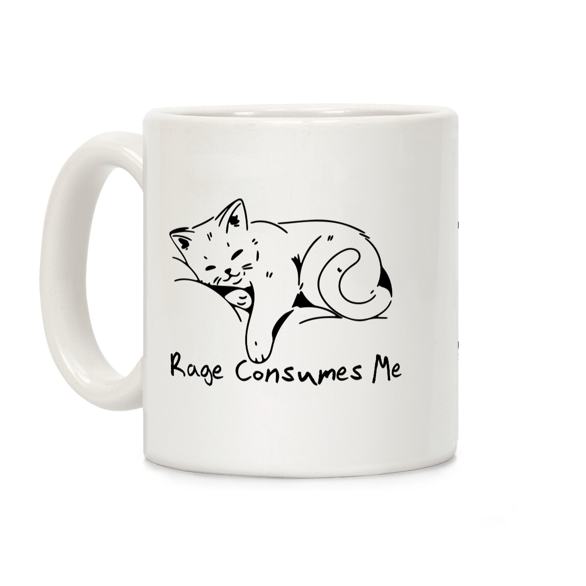 Rage Consumes Me Kitten Coffee Mug