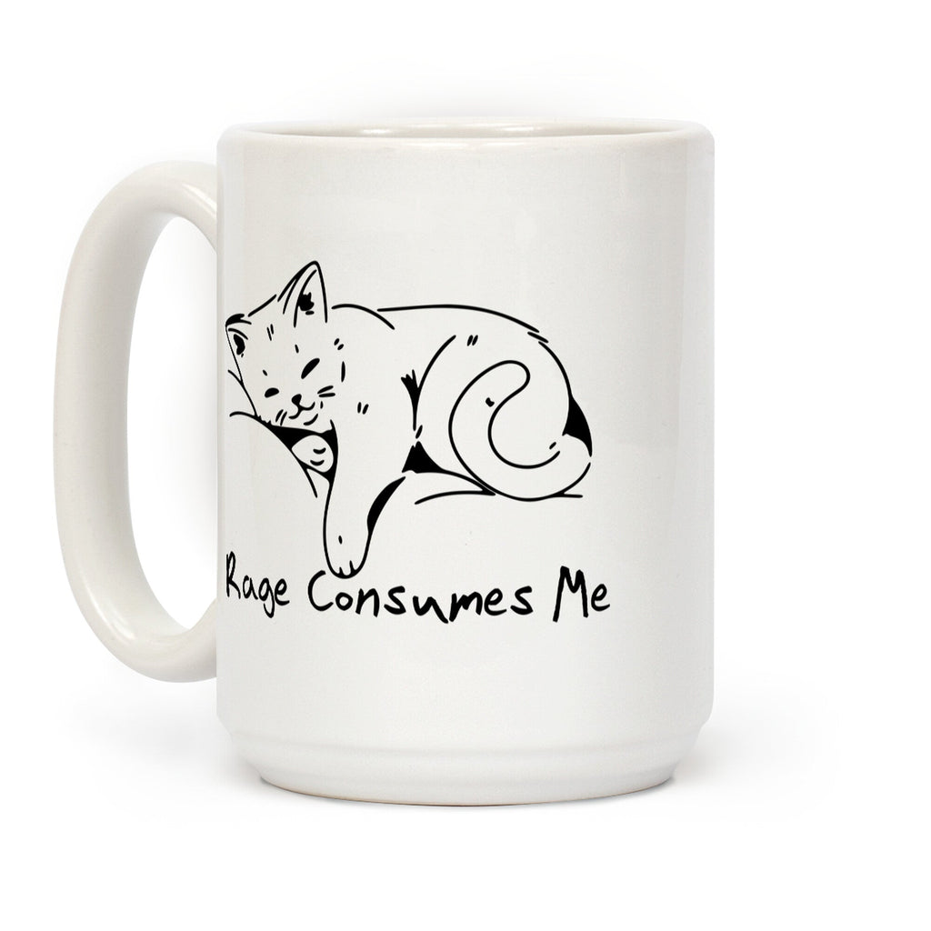 Rage Consumes Me Kitten Coffee Mug