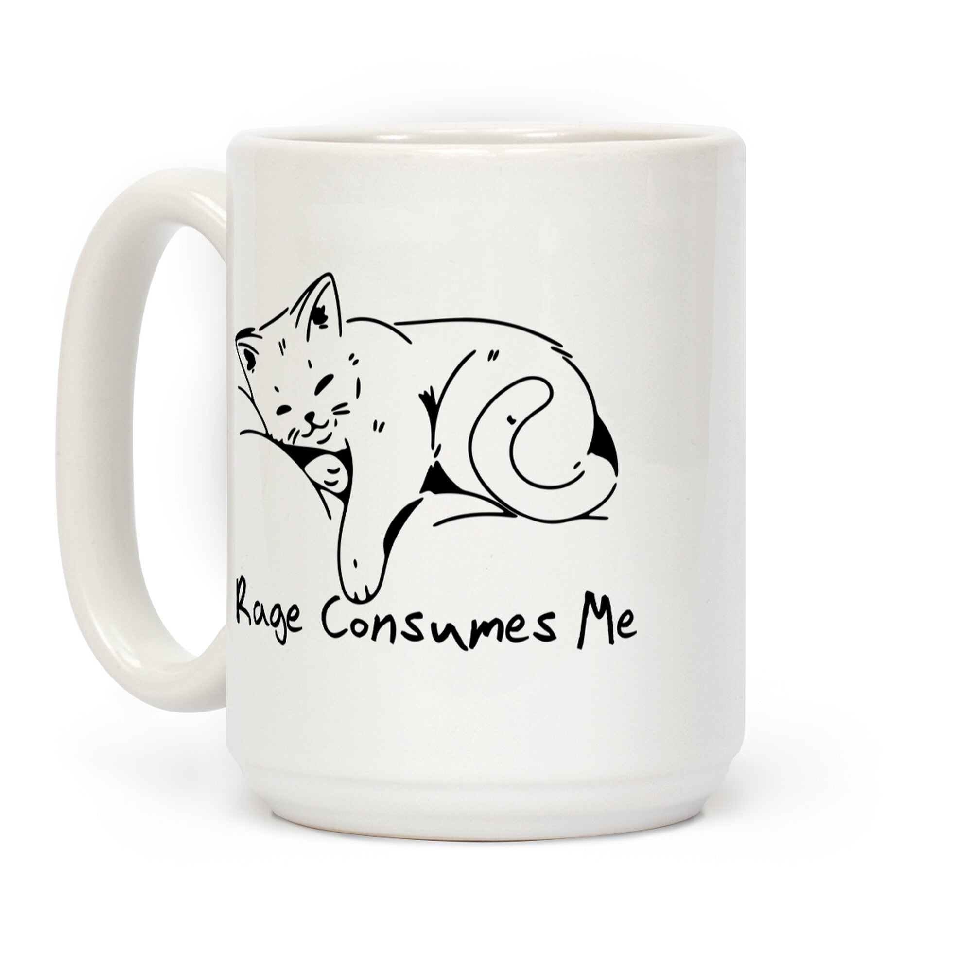 Rage Consumes Me Kitten Coffee Mug
