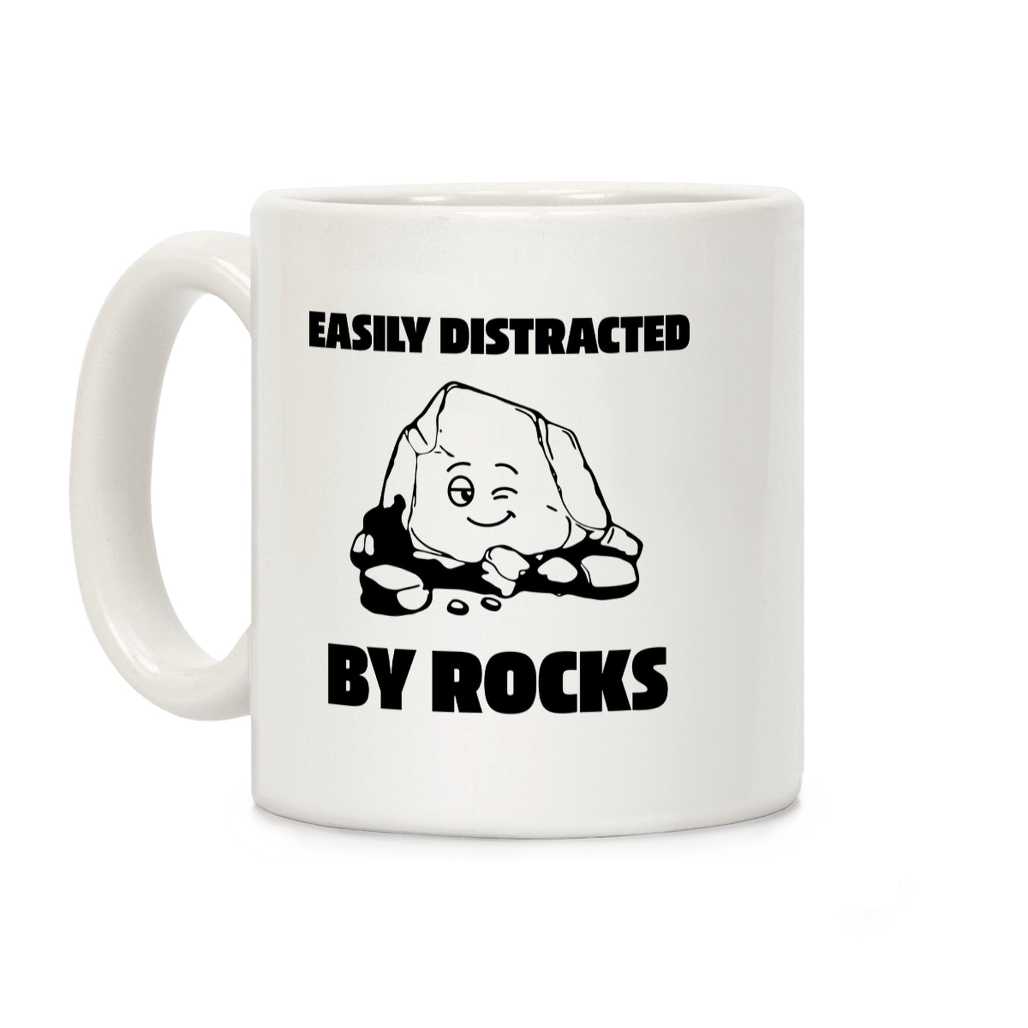 Easily Distracted By Rocks Coffee Mug